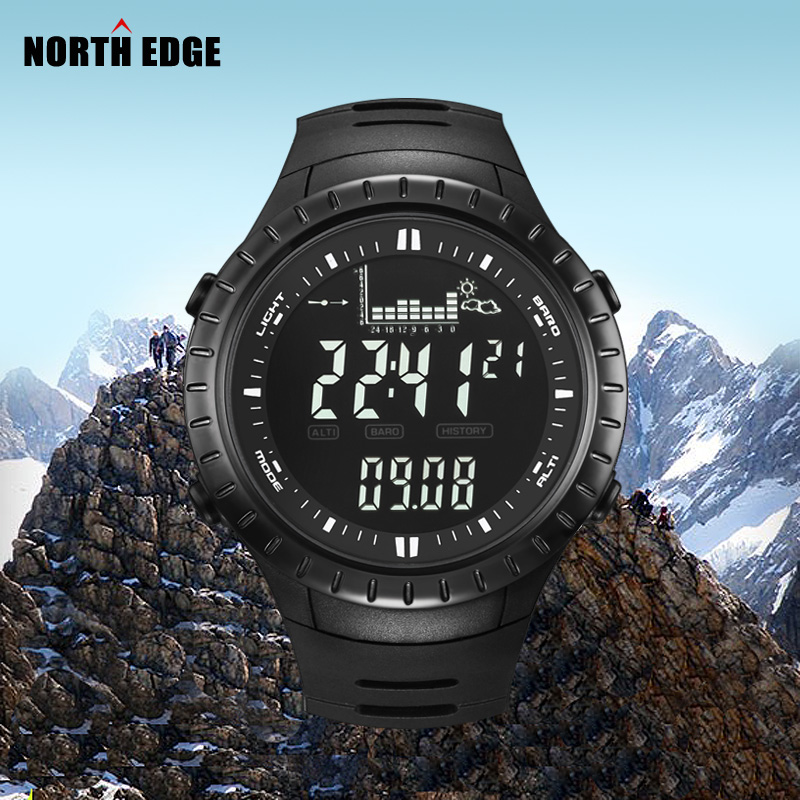 NORTH EDGE Men Digital Watches Outdoor watch Clock Fishing Altimeter Barometer Thermometer Altitude Climbing Hiking Sports Hours NORTH EDGE Men Digital Watches Outdoor watch Clock Fishing Altimeter Barometer Thermometer Altitude Climbing Hiking Sports Hours