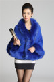 Hot Sale 2016 Elegant Rabbit Fur Shawl Women Hot Style Faux Fur Rabbit Poncho 8 colors