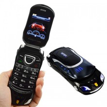 Original Fashion Car Shaped Mobile Phones 2 Unlocked Dual SIM Quad Bands ATT FM Bluetooth Car