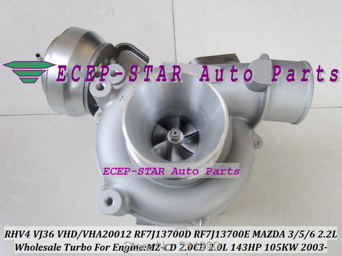 TURBO RHV4 VJ36 VHD20012 RF7J13700D RF7J13700 Turbo Turbocharger For Mazda 3 Mazda 5 Mazda 6 2003- MZ-CD 2.0CD 2.0L 143HP 105KW (8)