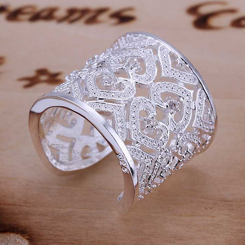 Lose Money Promotions Wholesale 925 silver ring 925 silver fashion jewelry Insets Multi Heart Ring SMTR106