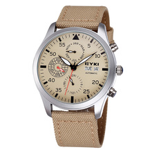 New Arrival EYKI Brand Automatic Mechanical Watches Men Luxury Brand Sport Watch Fabric Band Years Month