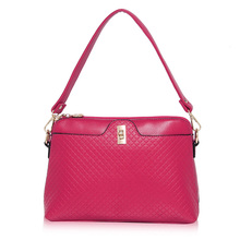 Hot Sale Vintage Women Tote Fashion Women Leather Handbags Diamend Lattice Crossbody Bags Shoulder Hot Pink st1982