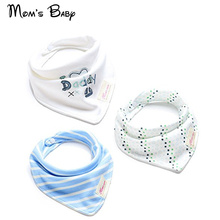 BABY BOY GIRL Bavoir Babador Cotton Baby Towel Toddler Newborn Triangle Scarf Babero Feeding BIB 3PCS Infant Bibs Burp Cloths