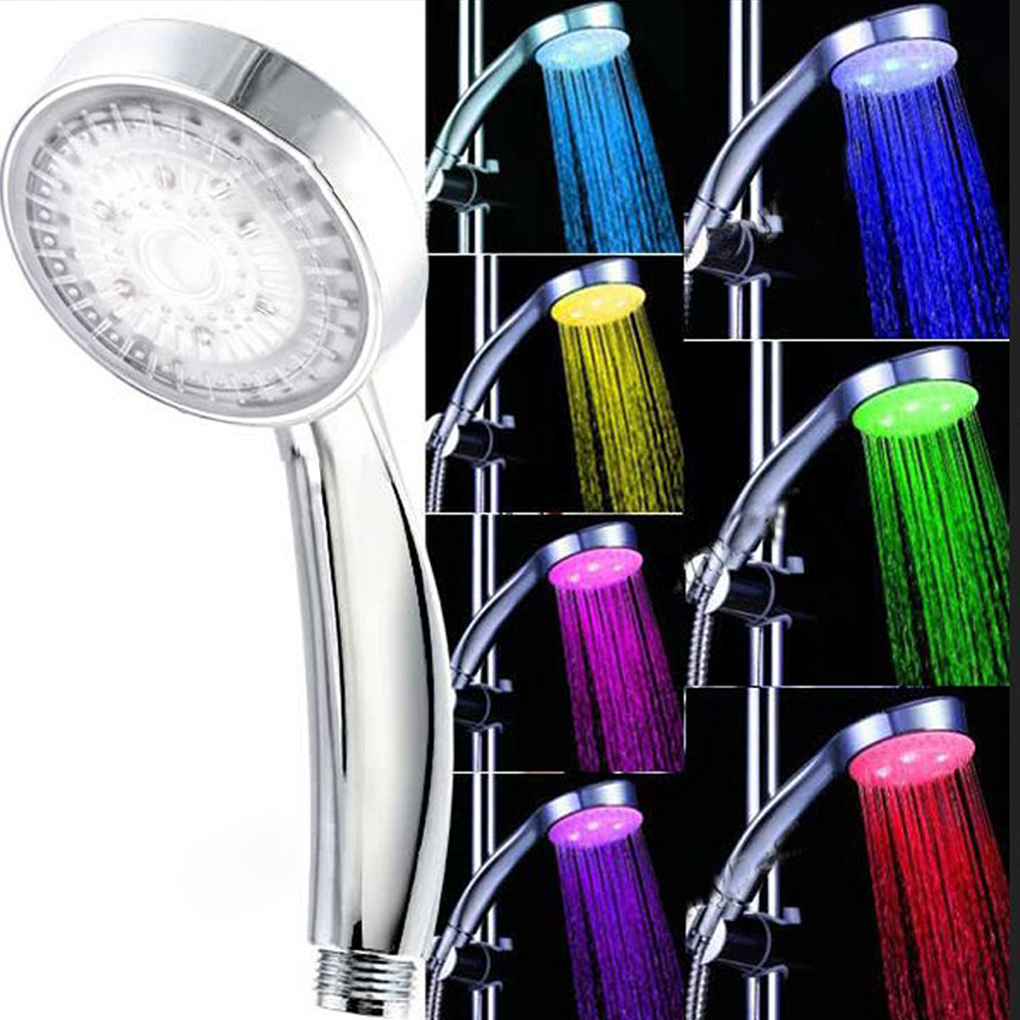 Fast shipment 6 LED Shower Head Faucet Light 7 Colors Change Bathtub Glow Shower Light