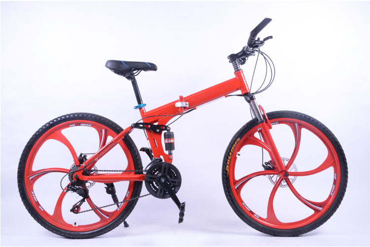 Free Shipping 26 Inch 21 Speed Folding Mountain Bike Bicycle downhill mountain bikes With Double Disc