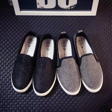 Casual shoes Canvas shoes woman fashion 2015 new arrival Korean Casual Breathable hot black silver