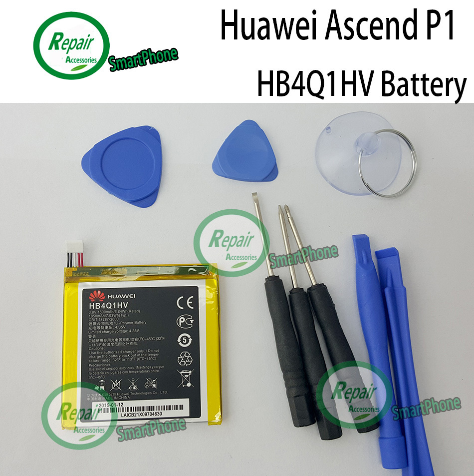 Huawei P1 battery 1850mAh 100 Original HB4Q1HV For Huawei Ascend P1 T9200 U9200 U9500 D1 mobile