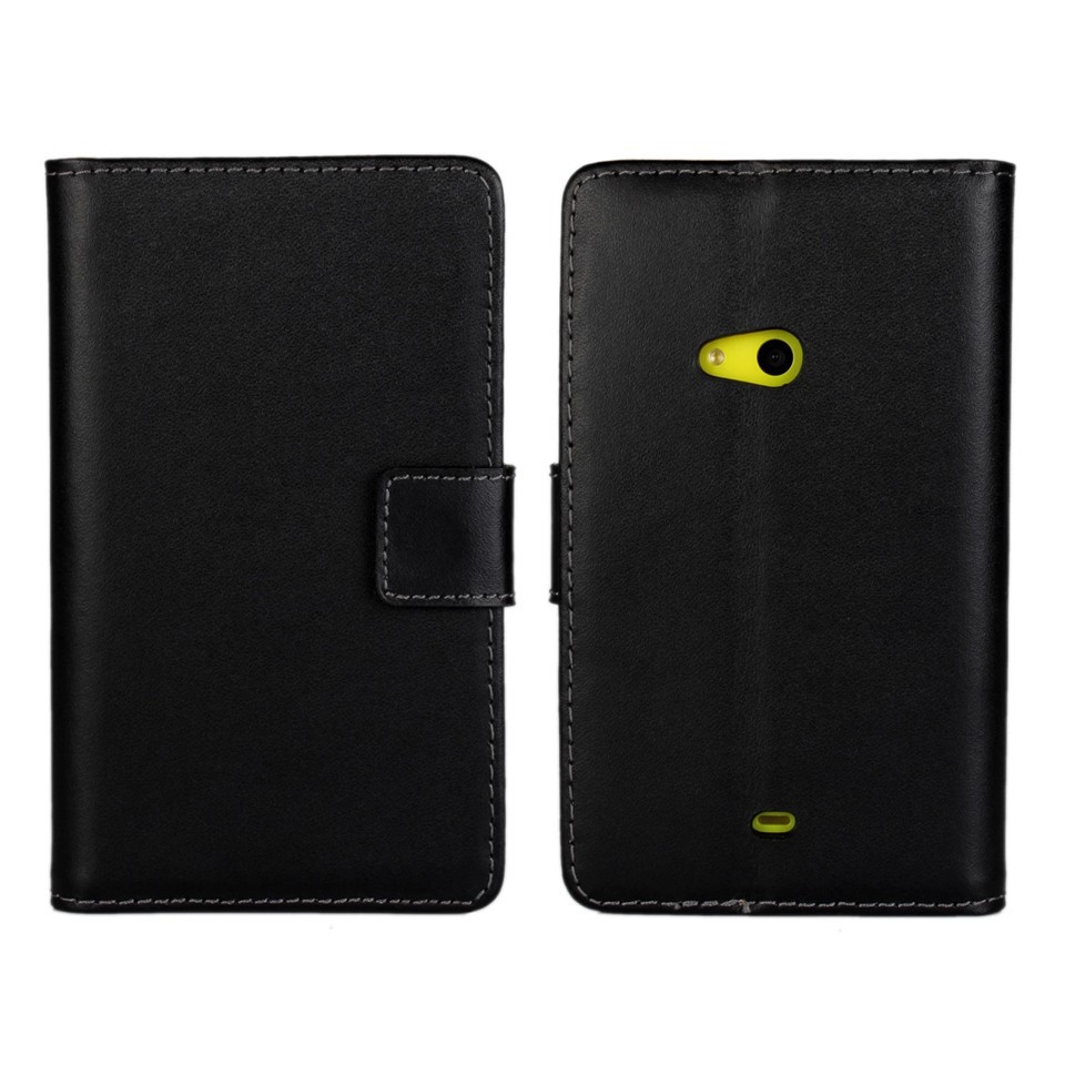 Genuine Leather Wallet Case for Nokia Lumia 625 Phone Bag Protective shell Flip Cover with Stand and Card Holder Black White Genuine Leather Wallet Case for Nokia Lumia 625 Phone Bag Protective shell Flip Cover with Stand and Card Holder Black White