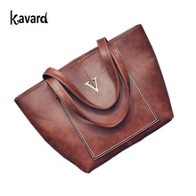 2016 Designer Casual Bag Bolsas Femininas Famous Brand V Letter Shoulder Bags PU Leather Women Handbags Large Sac a Main Vintage