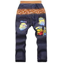 Kids Fashion Minion Clothes Boys Jeans Pants For Children Slim Jeans Casual Pants