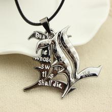 Free Shipping Death Note Double l Yagami Non-Mainstream Necklace Smart Anime Fashion Jewelry Pendant Cosplay Unisex Accessories