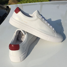 COMMON PROJECTS Casual Shose Solid Genuine Leather Man Woman Spring Autumn Lace-Up Flat with Grain Leather Breathable Shoes