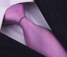 Purple Striped 100 Silk Ties Corbatas For Gentlemen Wedding Dress Gravatas Masculinas Seda High Quality Neckties