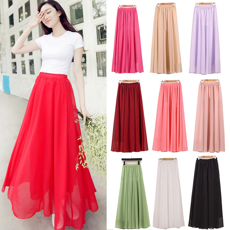 grosir wanita sifon rok panjang warna permen lipit maxi 2015 musim semi rok musim panas xl grosir wanita sifon rok panjang warna permen lipit maxi 2015 musim semi rok musim panas xl