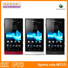 MT27i Original Unlocked Sony Xperia sola MT27i Cell phone Android 3G WIFI GPS 3G 5MP Free