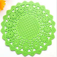 Lace Flower Doilies Silicone Coaster Coffee Table Cup Mats Pad Placemat Kitchen Accessories Cooking Tools BYG0001S