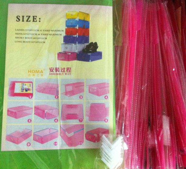 Купить 1 шт ящик пластиковый хранения обуви поле прозрачный shoebox 8 ...