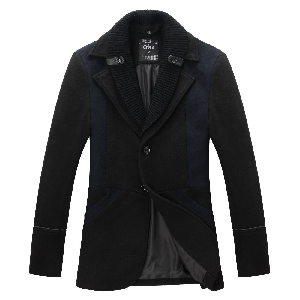 new coat abrigos hombre jacket casaco masculino mens pea wool manteau homme fashion man winter warm coats slim fit 134023