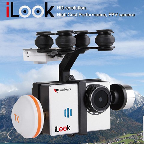 Walkera-FPV-iLook-HD-Camera-Support-Micro-SD-Card-G-2D-Gimbal-with-Mushroom-Antenna-Free