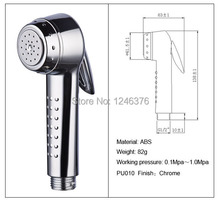 Free shipping new arrival high quality ABS chrome Toilet Hand Held Bidet Shattaf Cloth Diaper Sprayer—YH-PT1143
