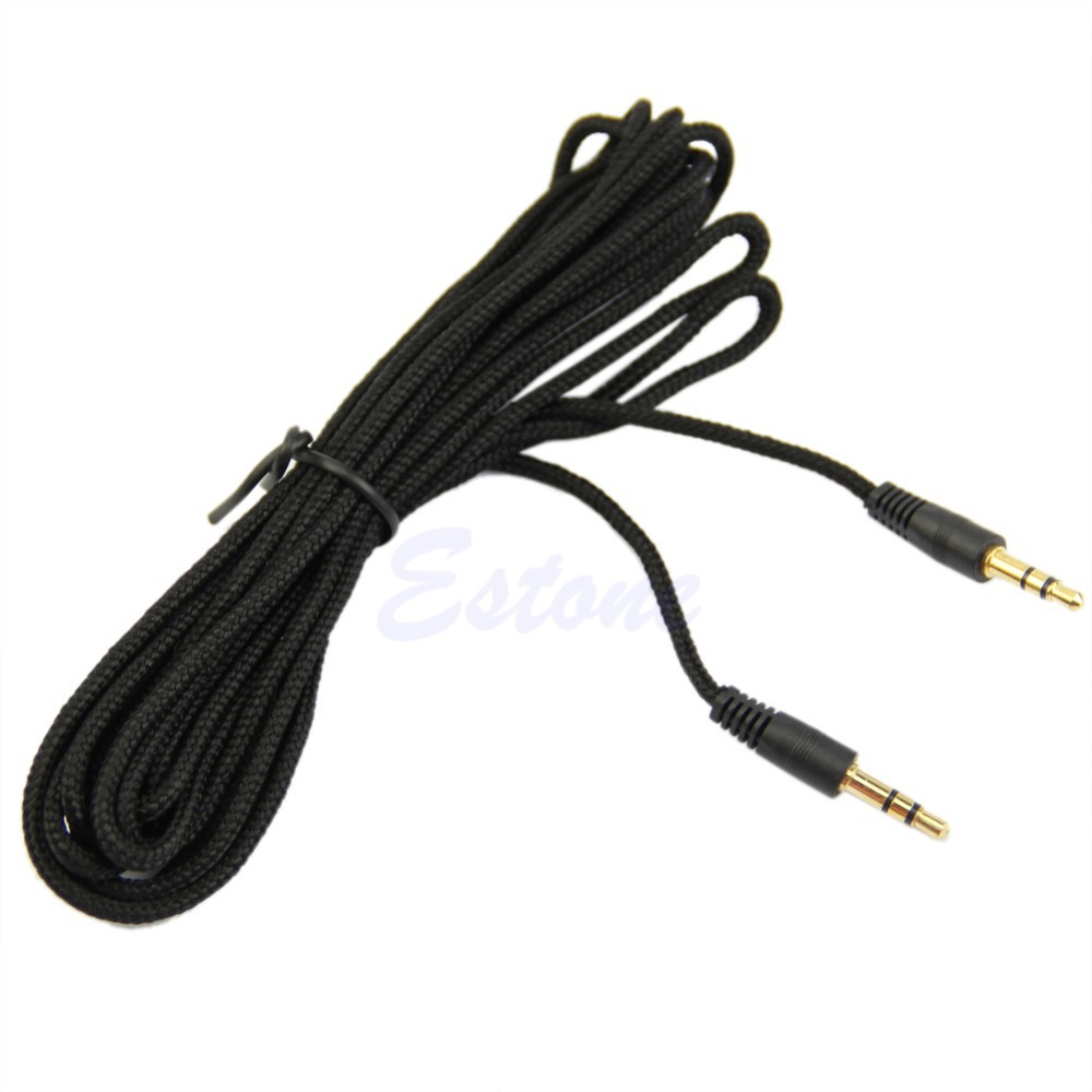 Free Shipping 3.5mm Car Aux Auxiliary Cord Male To Male Stereo Audio Cable For iPhone For iPod MP3