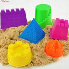 6Pcs/Set Castle Sand Clay Mold Building Pyramid Sandcastle Beach Sand Toy Baby Child Kid Model Building Kits
