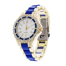 2016 New Casual Watch Geneva Quartz Watches Women Analog Rhinestone Crystal WristWatch Relogio Reloj