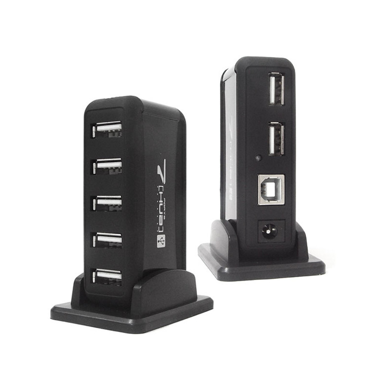 Mini Vertical seven USB 2.0 HUB Aluminum USB hub Expander HUB vertical