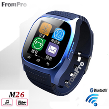 Smartwatch 2016 Bluetooth Smart Watch M26 with LED Display / Dial / Alarm / Music Player / Pedometer for smart Phone Android 1OS