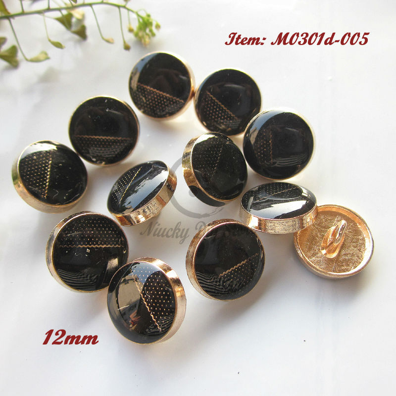 Buy Metal shirt buttons 60pcs 12mm high grade round