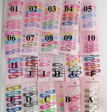 Mix Colors Mix 3 Patterns 36pcs Children Hairpins baby girl hair clips for hair headwear accessories Metal Barrettes