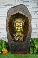 Large rockery, water fountain. Indoor Buddha. Courtyard sitting room. Landing place