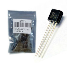 Free shipping 100pcs in-line triode transistor TO-92 0.2A 40V NPN Original new 2N3904