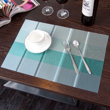 4 Pcs/Lot PVC Placemat 30*45cm Square Table Decoration Accessories Heat-insulated dinning tableware kitchen slip-resistant pad