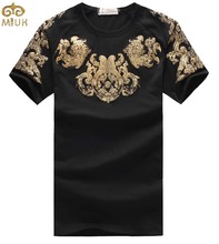 Plus Size Summer Style Floral T Shirt Men 5XL Sport Hip hop T Shirt Short Sleeve