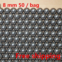 Free shipping ! 100pcs/lot(0.042$/pcs) ! 5/16″ (8mm) Steel Balls Professional slingshot ammo outdoor