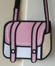 Wholesale Nylon 3D Cartoons Bag High Quality Camera Bag Women Shoulder Handbag 50PCS lot