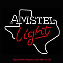 Amst Light Beer Neon Bulbs Neon Sign Store Display Real Glass Tube Handcrafted Custom Design Advertising Beer Bar Pub Gift 17×14