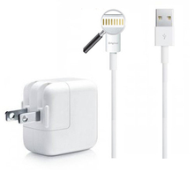 Genuine 12W USB Power Adapter AC Wall Travel Charger&8pin Sync Charger Original Cable for iPhone 5 s 6 Plus iPad 4 mini Air iPod
