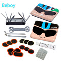 Bike Repair Tool Box 7 in 1 Mini Folding Tool Bicycle Tire Repair Kits with Pouch