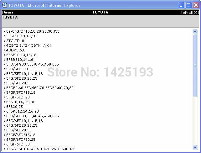 Toyota Forklift Quality Parts 2009
