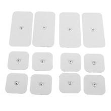 12 Piece Electrode Pads Tens Electrodes for Tens Digital Therapy Machine Massager 8x 45x45mm + 4x 50x100mm Nerve Stimulator