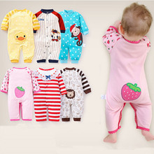 New arrive 2015 baby clothing monkey baby girl rompers cotton long sleeve baby boy clothes jumpsuit