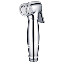 Modern Bathroom Polished Chrome Finishe Solid Brass Spray Gun Handheld Shattaf Bidets with 1.5M hose and Wall base
