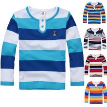 2016 top quality baby toddler big children t-shirts boys girls clothes kids t shirt spring autumn cotton long sleeve shirt