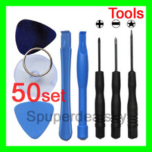 50set (400pcs) 8 in 1 REPAIR PRY KIT OPENING TOOLS With 5 Point Star Pentalobe Torx Screwdriver For APPLE IPHONE iphone 4 4G