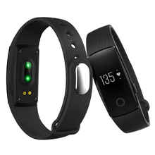 ID107 Bluetooth 4.0 Smart Bracelet smart band Heart Rate Monitor Wristband Fitness Tracker for Android iOS Smartphone