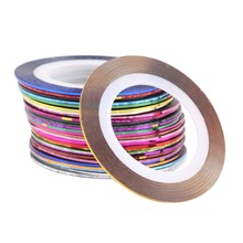 30 Colors Rolls Striping Tape Line Nail Art Sticker Tools Beauty Decorations for on Nail Stickers