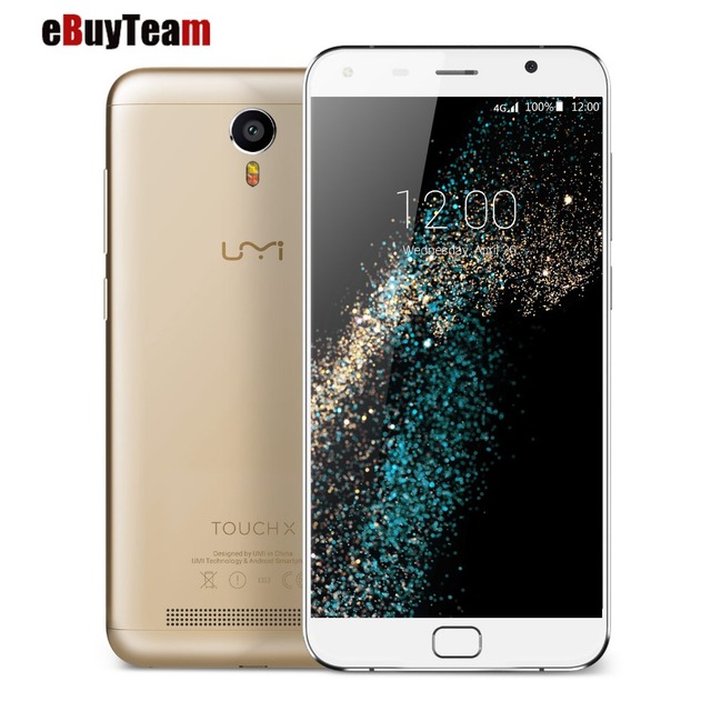 Original UMI Touch X 4G LTE FDD MTK6753 Quad Core Smartphone Android 6.0 2GB RAM16GB ROM 5.5" FHD 1920*1080 8.0MP 4000mAh